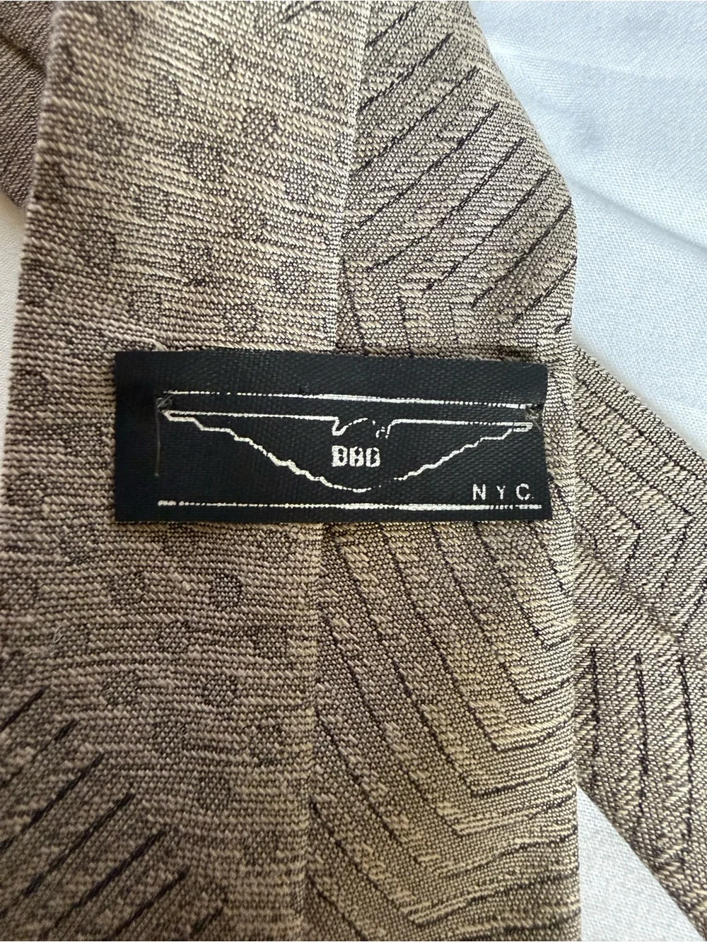 BBB Men’s Textured Brown  Tie 52’ x 3